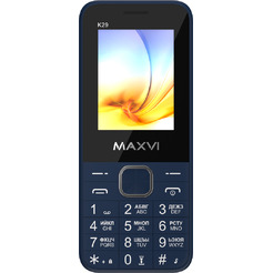 Мобильный телефон Maxvi K29 + ЗУ WC-112 (синий)