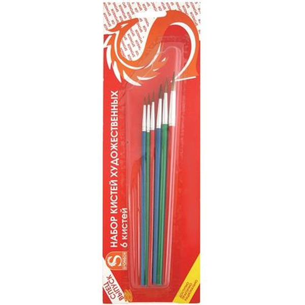 Набор кистей СТЕПНАЯ ЛИСИЦА, номера 1,3,5,7,9,11, (SPONSOR) арт. SB525A