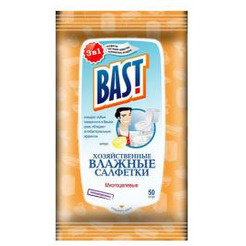 Чистящие салфетки BAST Хоз. влажные салфетки  многоцелевые  50 шт