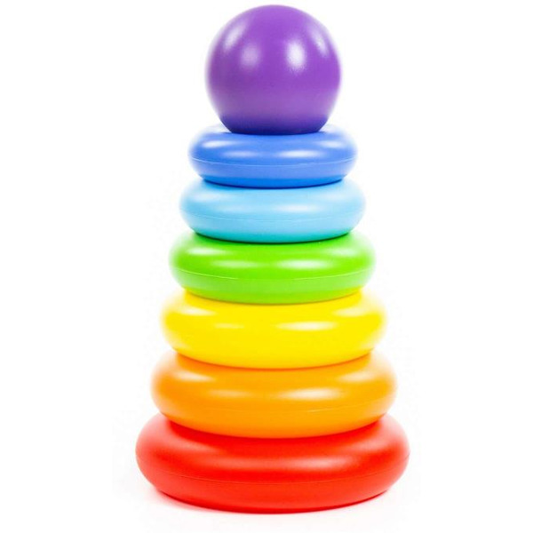 Пирамидка Полесье Колечко-шар (8 элементов) 62383