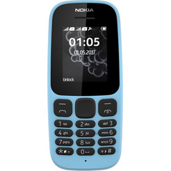 Сотовый телефон NOKIA 105 DS TA-1034 голубой