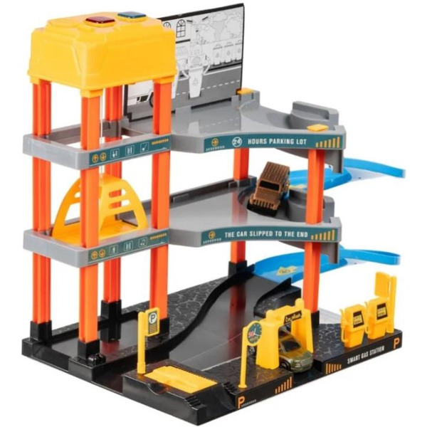 Паркинг 3-уровневый с дорогой и автомобилями Labalu P9488A-1 (желтый) 9270651