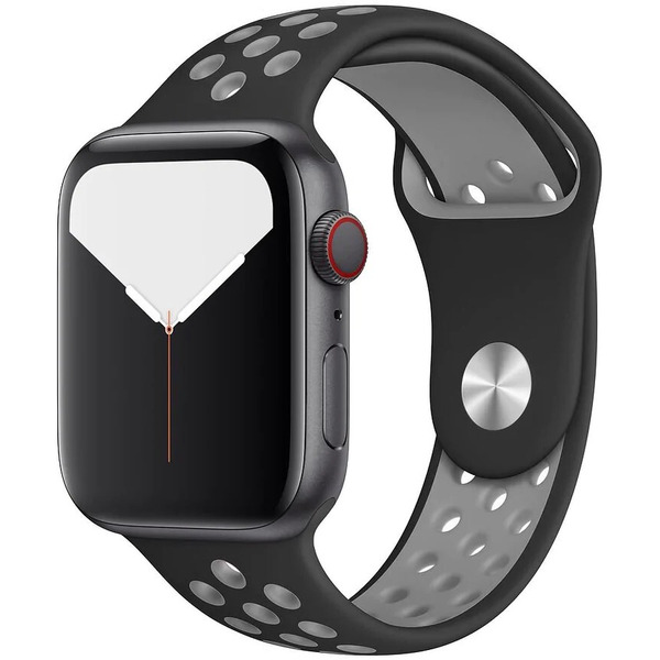 Ремешок Bingo Sport для Apple Watch 42/44/45mm (S) черный/серый