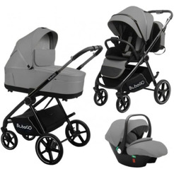 Универсальная коляска Bubago Niveta BG 192-2 (3 в 1, серый)