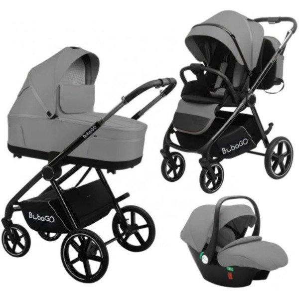 Универсальная коляска Bubago Niveta BG 192-2 (3 в 1, серый)