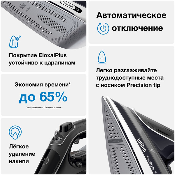 Утюг Braun TexStyle 5 SI 5188BK