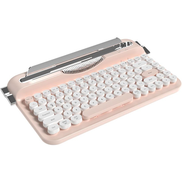 Компьютерная клавиатура AJAZZ AF84 (бело-розовая)