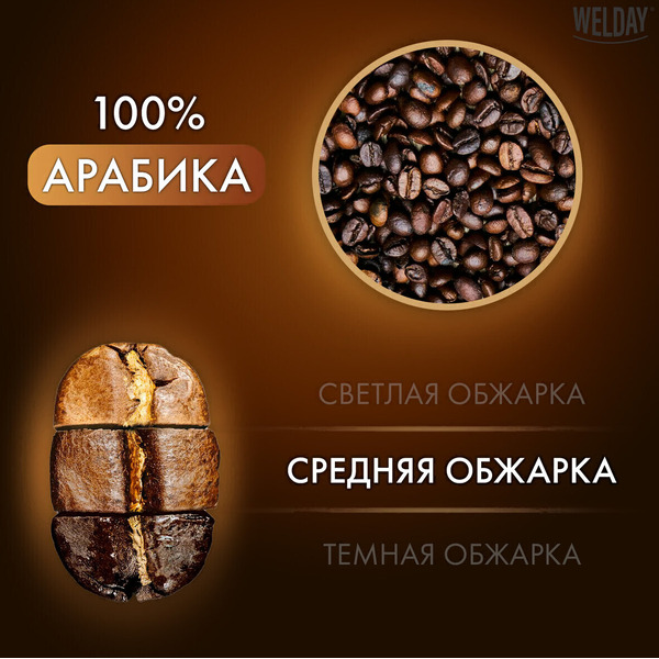 Кофе в зернах Welday ORO, 1000 г