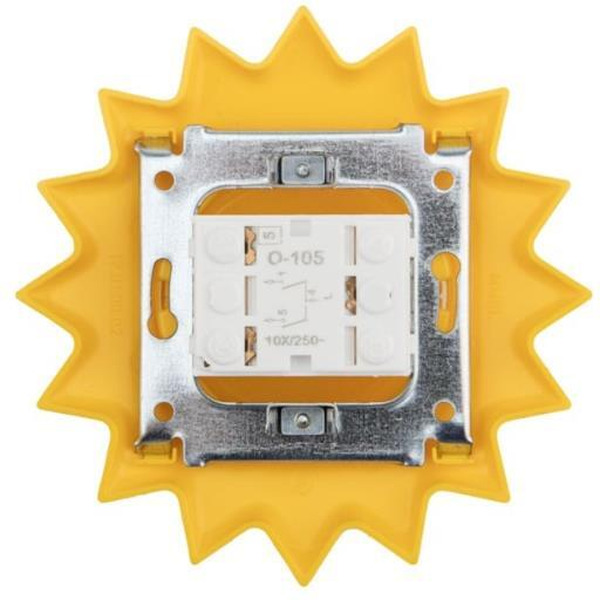 Выключатель двухклавишный KRANZ HAPPY Солнце KR-78-0618