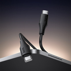 Зарядный кабель Hoco X124 Bien 60W USB-C to USB-C (черный)