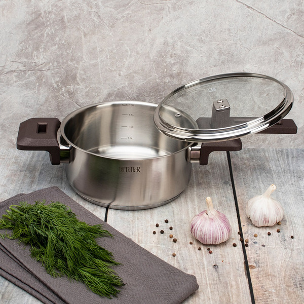 TR-17307 Кастрюля с крышкой 1.9л Taller