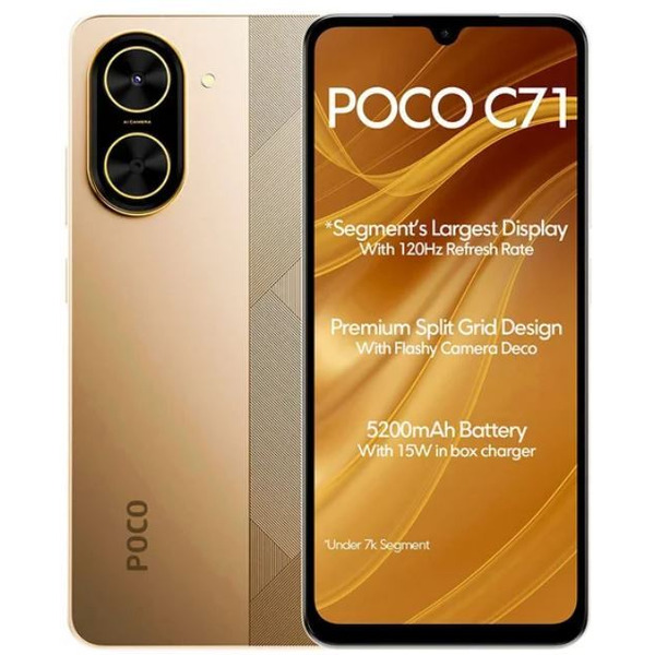 Смартфон POCO C71 4GB/128GB Gold EU