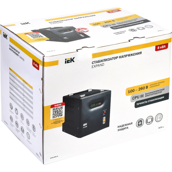 Стабилизатор напряжения IEK Expand IVS21-1-008-11