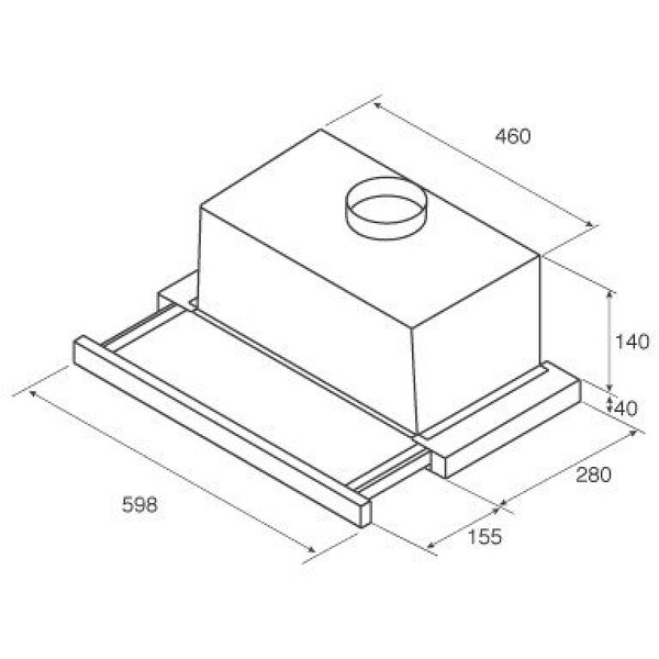 Вытяжка JET AIR AURORA LX/WH/F/60