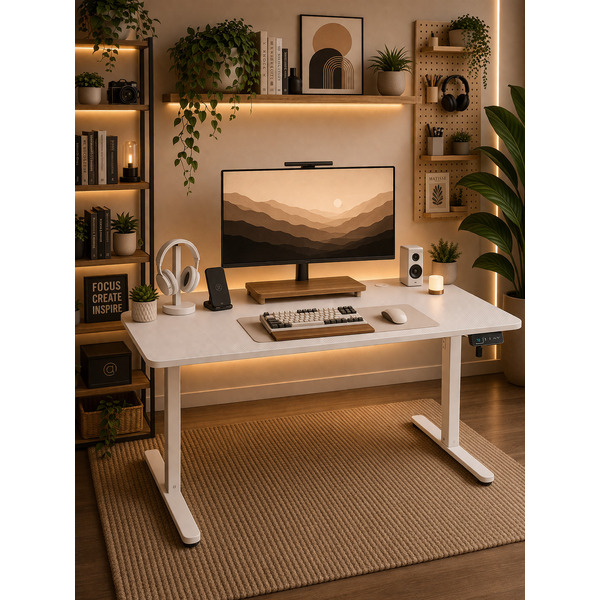 Стол с регулировкой высоты Zone51 e-Platform 140 White Z51-DSK-EPL-WH4