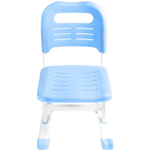 Парта+стул Anatomica Avgusta с выдвижным ящиком и подставкой (белый/голубой)