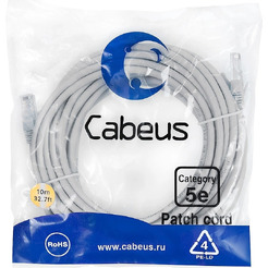 Кабель Cabeus PC-UTP-RJ45-CAT.5E-10M-LSZH