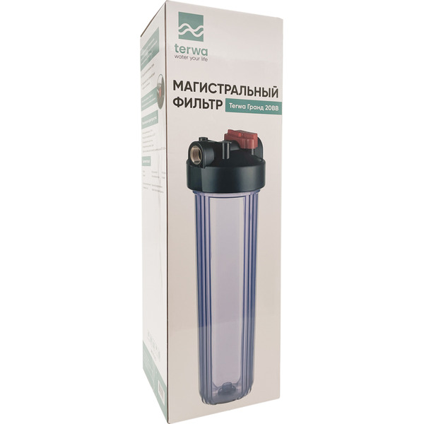 Корпус магистрального фильтра Terwa Гранд 20BB (прозрачный)