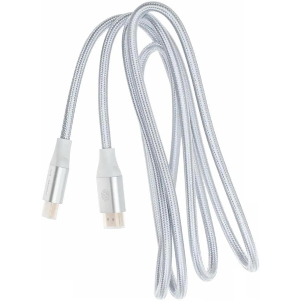 Кабель Cactus CS-HDMI.2.1-1.8 (ver 2.1, 1.8 м, серебристый)