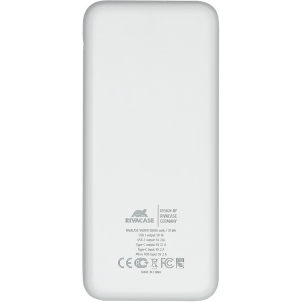 Внешний аккумулятор RIVACASE VA2041 (10000 мАч) White