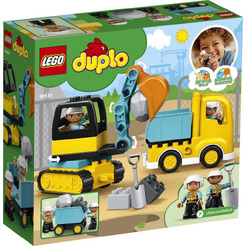 Конструктор LEGO Duplo 10931 Грузовик и гусеничный экскаватор