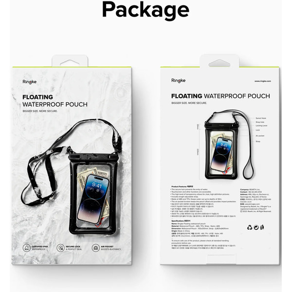 Чехол водонепроницаемый универсальный Ringke Floating Waterproof Pouch