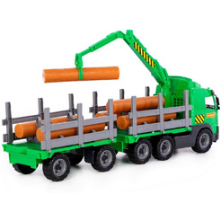 Автомобиль-лесовоз с прицепом Полесье 58348