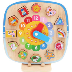Головоломка деревянная BOBY Обучающие Часы BB0307