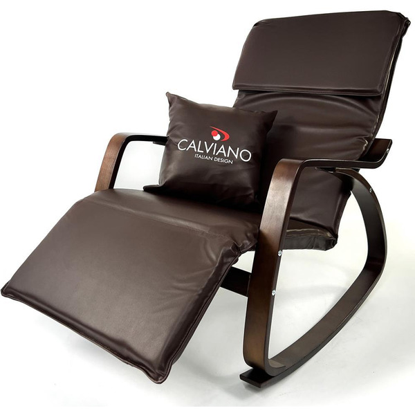 Кресло-качалка Calviano Comfort 1 (коричневый PU)