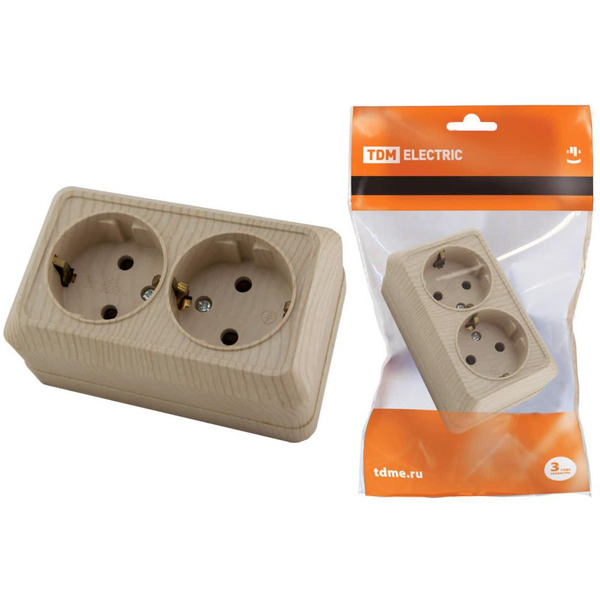 Розетка TDM Electric Ладога SQ1801-0052