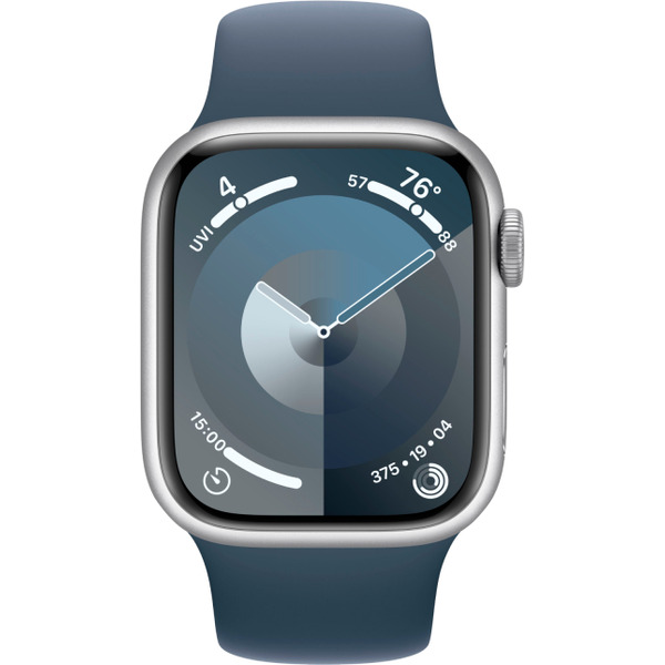 Смарт-часы Apple Watch Series 9 41mm Silver MR903CH/A (силиконовый ремешок S/M)