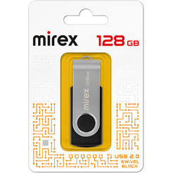 USB Flash Mirex Color Blade Swivel Rubber 2.0 128GB 13600-FMURS128