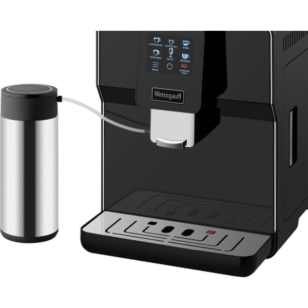 Кофемашина WEISSGAUFF WCM-330 TFT Touch Cappuccino Nero