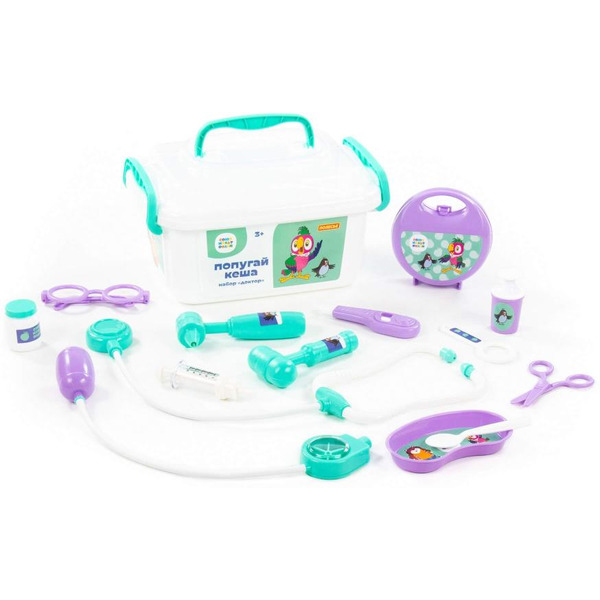 Игровой набор доктора Полесье Попугай Кеша Доктор 83333