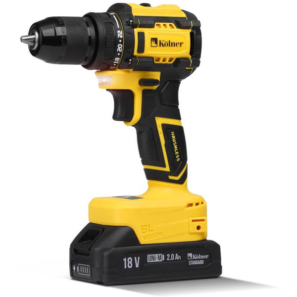 Дрель-шуруповерт KOLNER KDD 18BL-1K (с 1 -м АКБ)