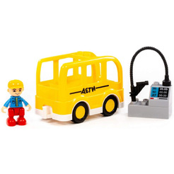 Конструктор Полесье Макси Школьный автобус 10807
