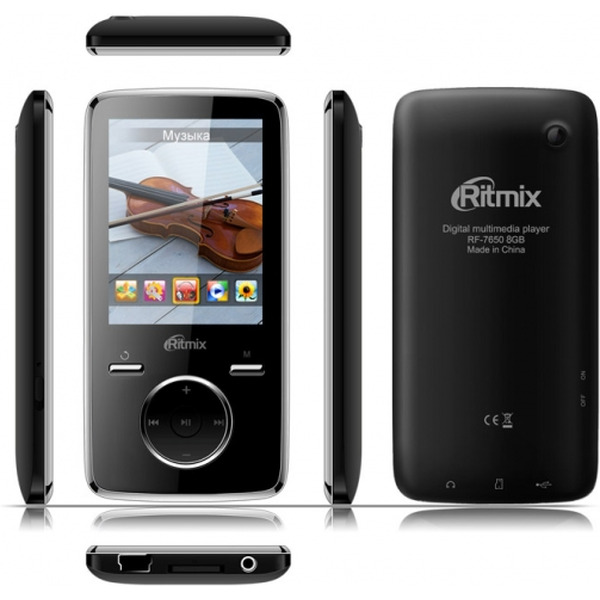Проигрыватель Flash Ritmix RF-7650 (8Gb) Black