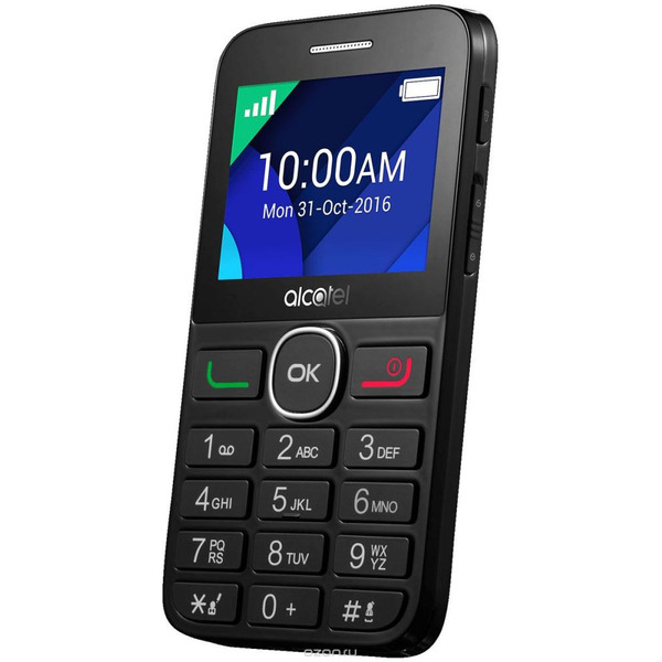 Сотовый телефон Alcatel 2008G черный/черный