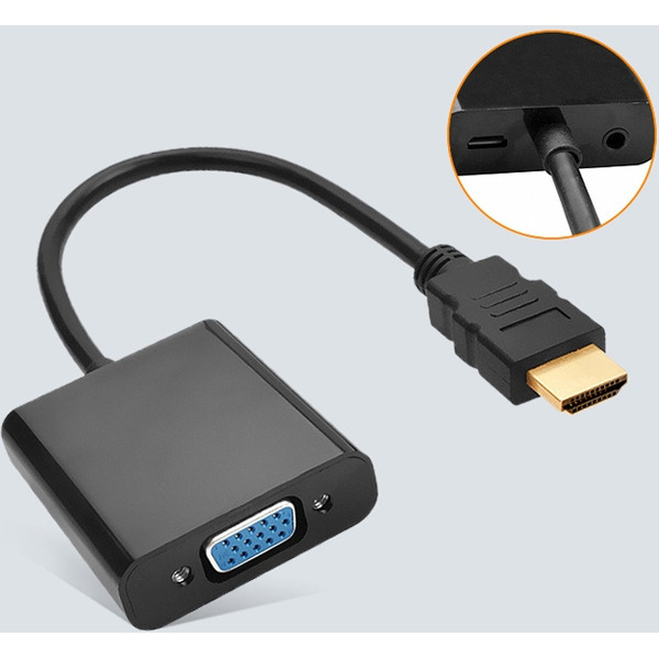 Адаптер Buro HDMI-M-VGA-F-WUSB