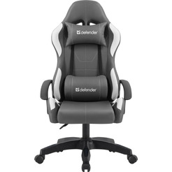 Игровое кресло DEFENDER Chromos Серый/Белый (64675)