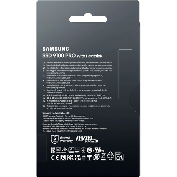 SSD Samsung 9100 Pro с радиатором 2TB MZ-VAP2T0CW
