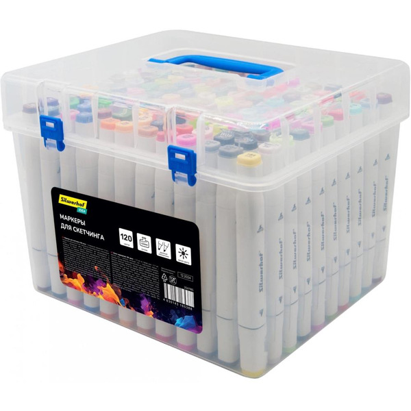 Набор маркеров для скетчинга Silwerhof Idea 2061185 (120 шт)