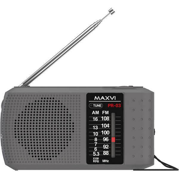 Радиоприемник Maxvi PR-3 (серый)