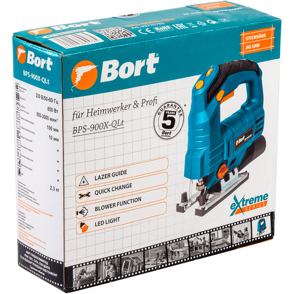 Электролобзик Bort BPS-900X-QLT (93725785)