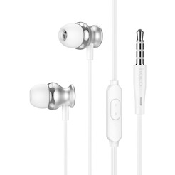 Наушники Hoco M106 (серебристый/белый)