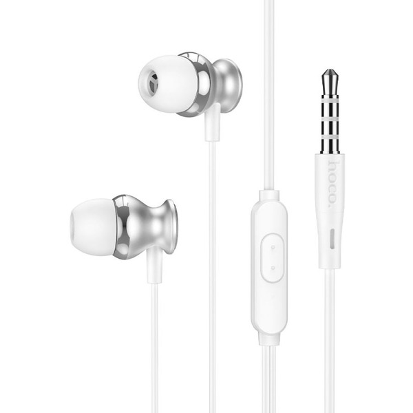 Наушники Hoco M106 (серебристый/белый)