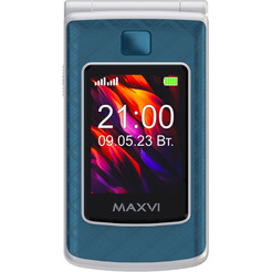 Кнопочный телефон Maxvi E28 (голубой)
