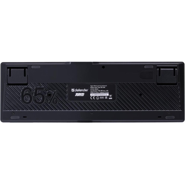 Клавиатура Defender Aris GK-349 (черный/белый) 45344