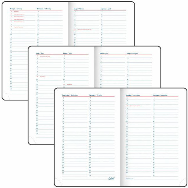 Ежедневник GALANT недатированный Ritter 114465 (красный)