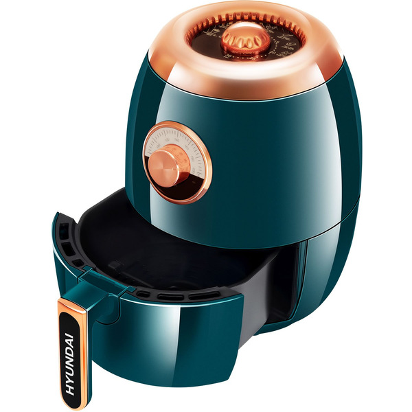 Аэрогриль HYUNDAI HYF-3553 (темно-зеленый/золотистый)